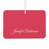 Caligrafía de moda Elegante Rojo cereza personaliz