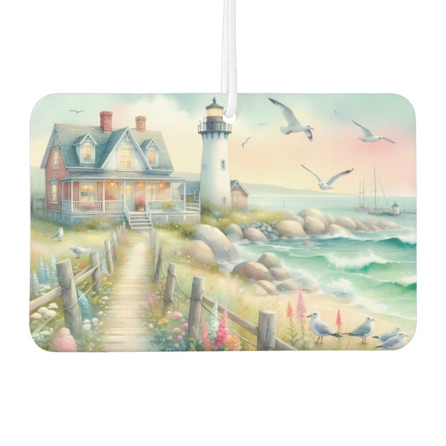 Ambientador Camino hacia la cabaña costera del faro (Anverso)