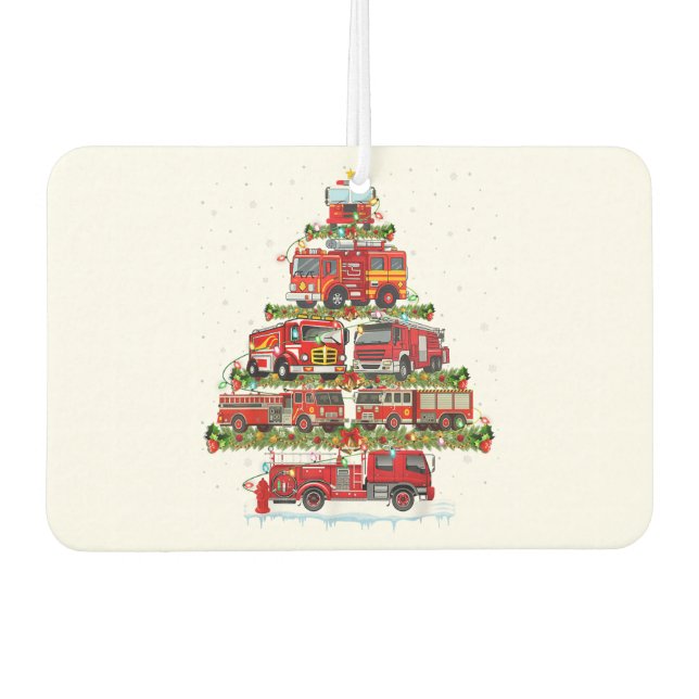 Ambientador Camión de bomberos enciende a Navidades de bombero (Anverso)