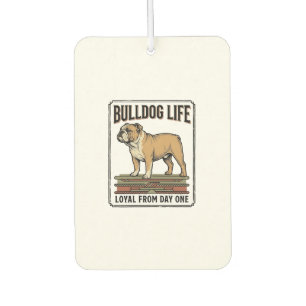 Ambientador Camiseta Amante del Bulldog Arte de Perro Grabado