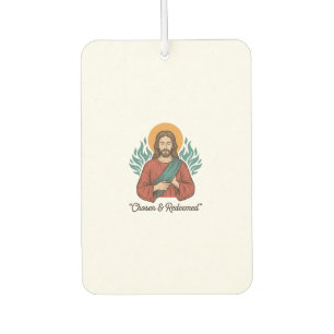 Ambientador Camiseta cristiana vintage de Jesús elegida y redi