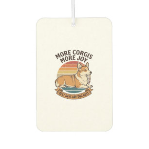 Ambientador Camiseta de Amante de Corgi Grabado Vintage Cita d