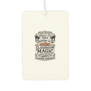 Ambientador Camiseta de asistente de maestro de Halloween con 