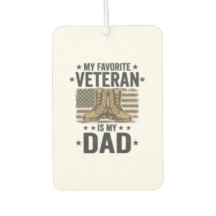 Ambientador Camiseta de Botas de Combate Patrióticas para Papá