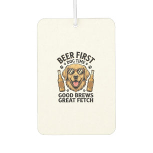 Ambientador Camiseta de cerveza Golden Retriever Loco amante d