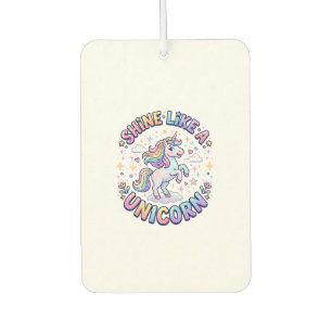 Ambientador Camiseta de diseño gráfico de unicornio brilla com