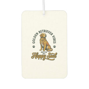 Ambientador Camiseta de Golden Retriever Grabado Vintage Amant