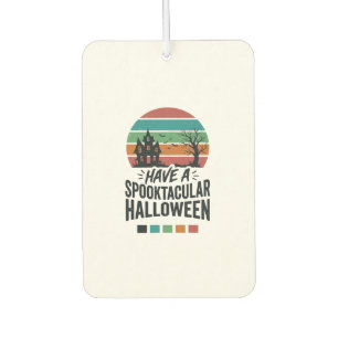 Ambientador Camiseta de grabado vintage de Halloween Spooktacu