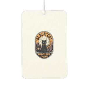 Ambientador Camiseta de Halloween de Gato Negro Vintage Encant