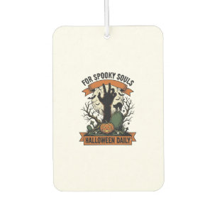 Ambientador Camiseta de Halloween diario vintage arte a mano e