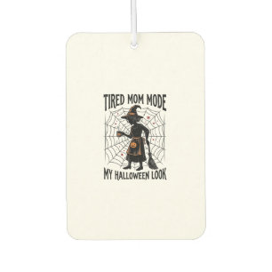Ambientador Camiseta de Mamá de Halloween Disfraz Cansado Gráf