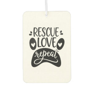 Ambientador Camiseta de Pata de Perro de Rescate Amor Repetici