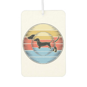 Ambientador Camiseta de perro de diseño vintage dachshund pues