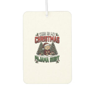 Ambientador Camiseta de pijama de Navidad Cute Vintage Holiday