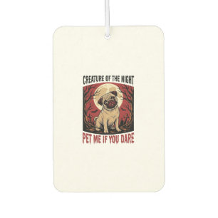 Ambientador Camiseta de Pug de Halloween con Cementerio Espelu