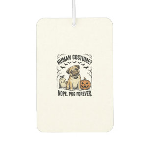 Ambientador Camiseta de Pug de Halloween Vintage Arte de Disfr