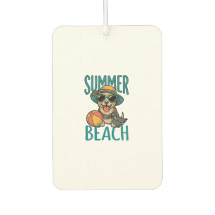 Ambientador Camiseta Diseño Perro Playa Verano Gafas Vintage_1