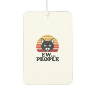Ambientador Camiseta divertida de gato negro Ew gente puesta d