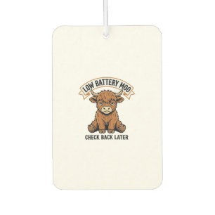 Ambientador Camiseta Divertida Vaca Highland Gruñona Estado Fu