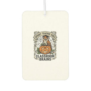 Ambientador Camiseta escolar vintage de maestro de Halloween c