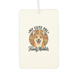 Ambientador Camiseta Familia Corgi Diseño Vintage Amante Masco
