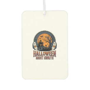Ambientador Camiseta Fantasma Luna Grabada Escena Halloween Vi