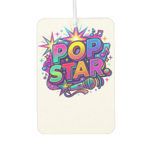 Ambientador  Camiseta gráfica divertida de estrella de pop con