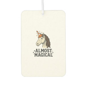 Ambientador Camiseta gráfica vintage de cono de unicornio casi