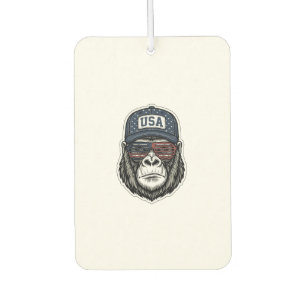 Ambientador Camiseta Patriótica Gafas de Sol Gorilla Vintage U