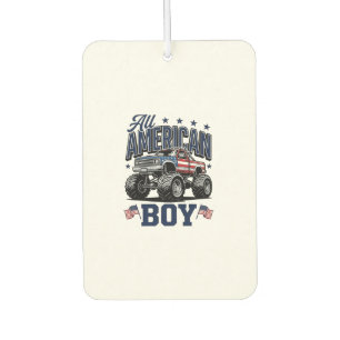 Ambientador Camiseta Patriótica Vintage Camión Monstruo Niño A