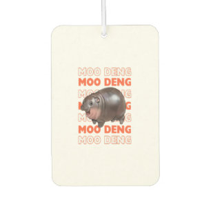 Ambientador Camiseta retro vintage Moo deng Baby Hippo Mood