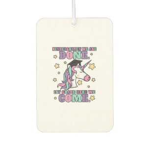 Ambientador Camiseta Unicornio Mágico Graduación Kinder Niña
