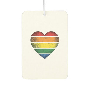 Ambientador Camiseta Vectorial de Orgullo Corazón Arcoíris Vin