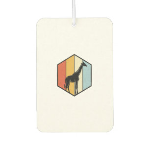 Ambientador Camiseta Vectorial de Safari Geométrico de Jirafa