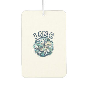 Ambientador Camiseta Vintage Cumpleaños 6 Tortuga Marina Adora