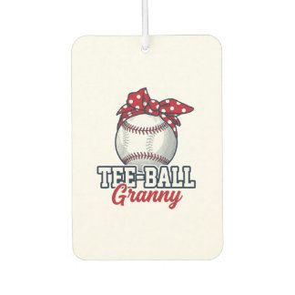 Ambientador Camiseta Vintage de béisbol Tee Ball Granny Bow_1