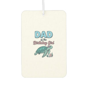 Ambientador Camiseta Vintage de Papá de la Cumpleañera Tortuga