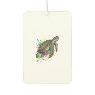 Ambientador Camiseta Vintage Grabado Tortuga Marina Splash Col
