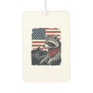Ambientador Camiseta vintage patriótica de la bandera de la mo