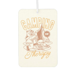 Ambientador Camping Es Mi Terapia - Gato Vintage