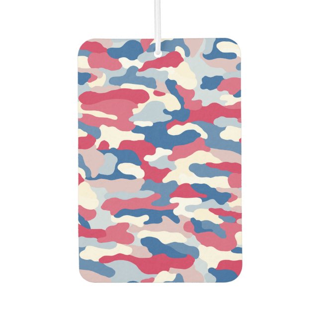 Ambientador Camuflaje rojo blanco y azul (Anverso)