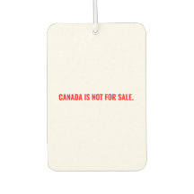 Canadá no está a la venta texto rojo blanco minima