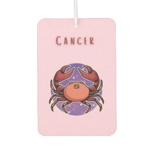 Ambientador Cáncer rosa, zodiaco, impresión de signo estelar