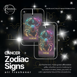 Ambientador Cáncer Zodiac Rótulos Aire fresco celeste