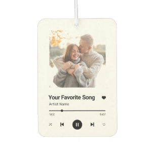 Ambientador Canción personalizado canción favorita un café fot