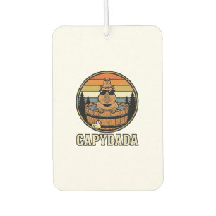 Ambientador Capydada Capybara Papá Diseño Vectorial Retro Bañe