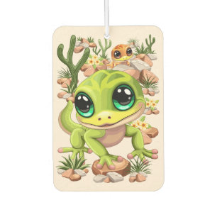 Ambientador Caracteres de dibujos animados de Baby Geckos Cute