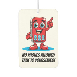 Ambientador Caricatura Red Cell Phone Ban Air Freshener