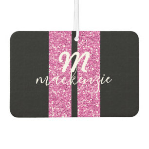 Ambientador Carreras Rayas Purpurina rosa Forma de corazón Nom