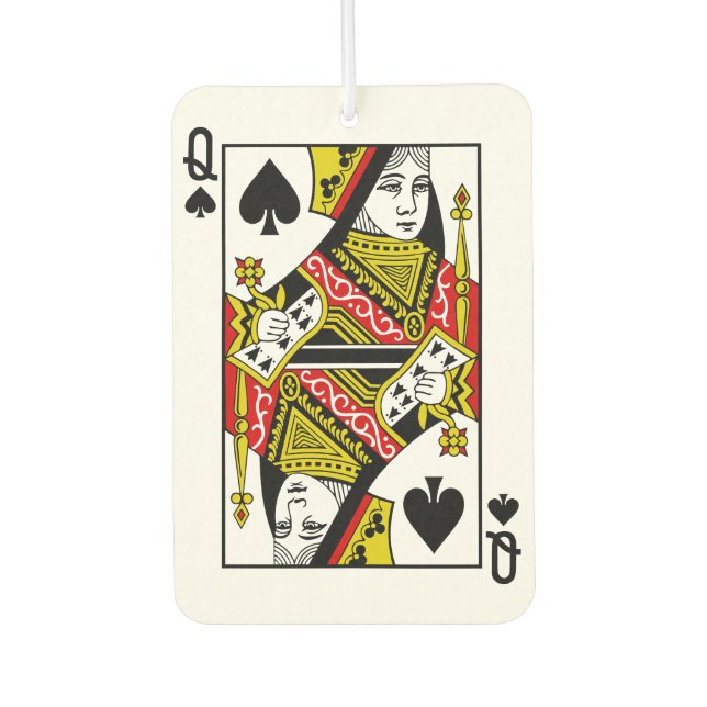 Ambientador Cartas de juego de Reina de Espadas (Anverso)